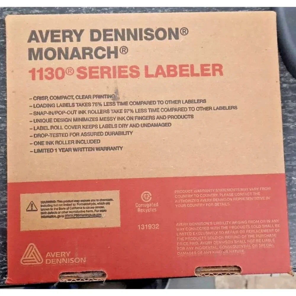 Avery Dennison Monarch 1130 Series Labeler Red Touchpoints M0113101 8163 SH